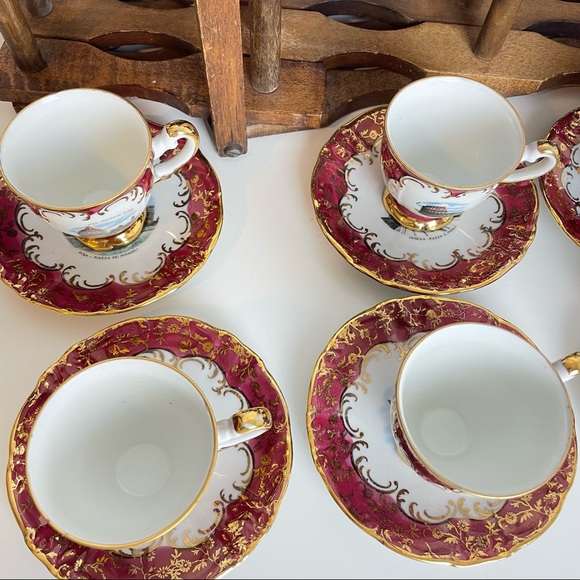 Rare Vintage Italian China Tea Set - ANTIQUE - Picture 8 of 12